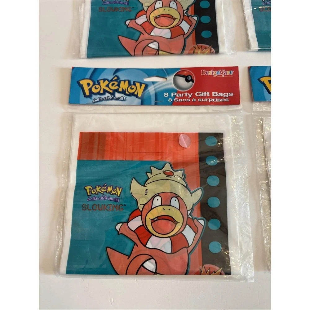 VTG Nintendo Pokemon Party Treat Gift Bags Year 2000 Gift Favors 4 Packs 32 Bags